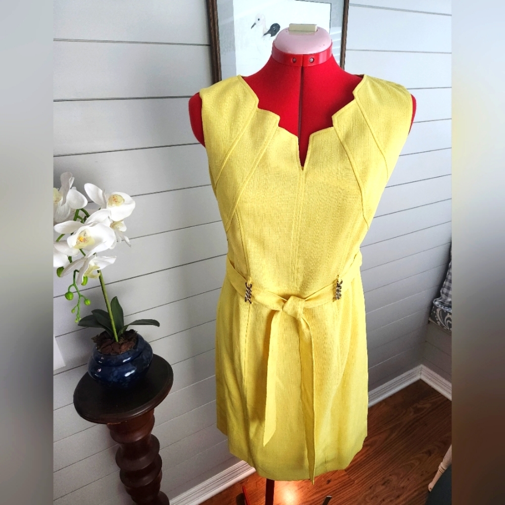 Ellen Tracy Yellow Dress